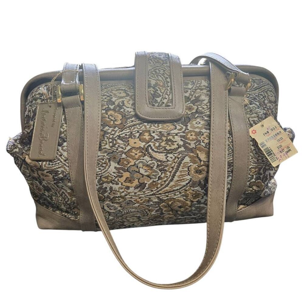 Valerie Barad Vintage Tapestry Needlepoint Bag NWT Frame Purse
